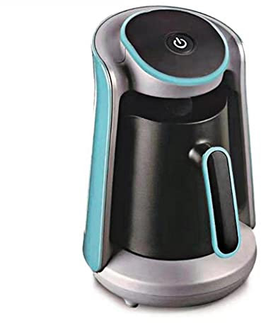Macchina per caffè Automatica da 600 W, caffettiera elettrica Senza Fili, bollitore per caffè Moka, 220 V Portatile (Colore: Nero) (Blu)