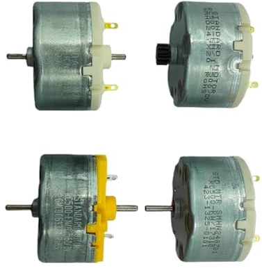 LIUCH Mikromotor RC500 DC 5 V, 6 V, 9 V, 12 V, Drahtbürste, 32 mm Mini-Rundspindelmotor, automatische Sprühpistole, Alarm, Kehrmaschine (Modell D)