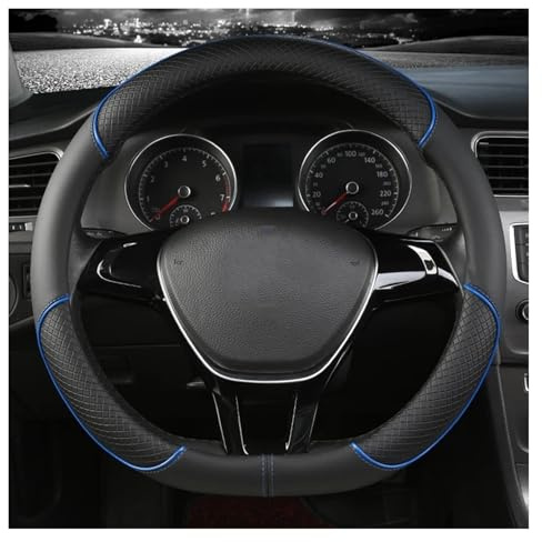 Per D&acia Per Duster Ⅰ SUV 2010-2017 Coprivolante Per Auto Ultrasottile E Traspirante In Pelle E Fibra Di Carbonio Auto Coprivolante(BlackBlue,D)