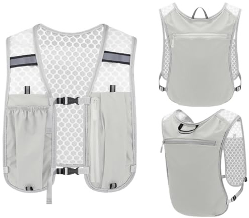 Chaleco de hidratación para Correr para Mujer, Chaleco de hidratación Transpirable, Deportiva, elástica Estable para Correr, Carreras, maratones, Ciclismo, Escalada, Senderismo