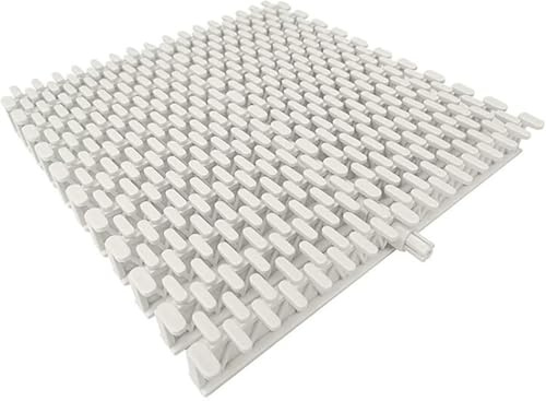 Modular Plastic Pool Grate for Above-Ground Pools, Walkways, Balconies & Showers - 10 PCS Composite Drainage Overflow Grating (25cm) for Enhanced Water Flow & Safety