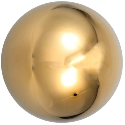 Levemolo Bolas De Acero Inoxidable Espejo 20 Cm para Decoración De Jardín Exterior, Esfera Reflectante Pulida Dorada, Bola Decorativa Resistente para Adornos De Jardín y Exteriores
