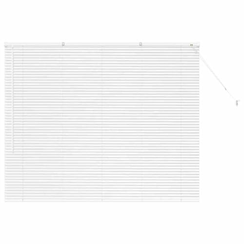 Persiana per finestra con tende in alluminio bianco, utilizzabile manualmente per una luce e una protezione ottimale per la privacy, ideale per soggiorno, camera da letto e ufficio