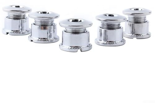 Honseadek Viti in acciaio inox per 5 pezzi corona bicicletta singolo/doppio/triplo bulloni (C)