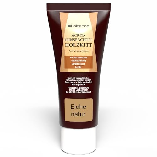 Stucco per legno acrilico per legno, OSB e pareti, rovere naturale, 45, tubetto da 250 g