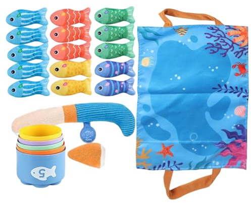 Holdes Juego De ,Juego Educativo con Tejido Tri | Juguete Sensorial Interactivo con Embotamiento para Bañera Piscina,Diversión Acuática Preescolar