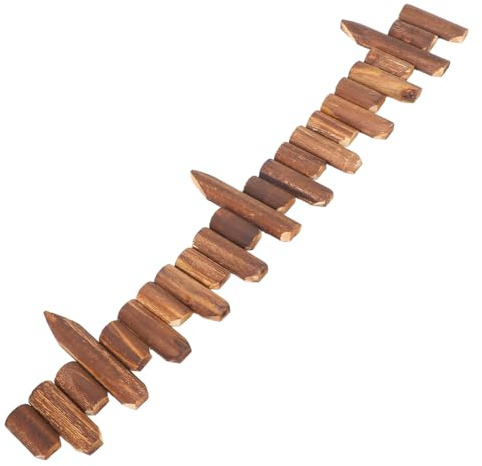 Anneome Bordatura per Giardino in Legno Trattato Antitarlo 120 CM Recinzione Decorativa per Prato e Aiuole Facile da Montare Adatta per Cortile e Paesaggio Esterno