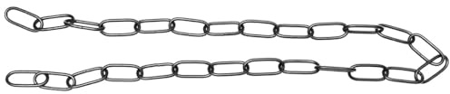 Veemoon Cadena de Hierro Negra de Eslabones 4 MM Diámetro 1 Metro Resistente para Lámparas de Cristal y Accesorios de Iluminación Soporte hasta 20 Kg Uso Comercial y Colgado Seguro