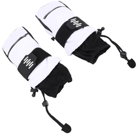 Bnineteenteam de esquí, Manoplas de 5 Dedos a Prueba de Viento con Almohadillas de EVA Que Absorben los Golpes para Snowboard, Impermeables y Cálidos para Hombres y Mujeres en Climas Extremadamente