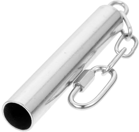 QUMIIRITY Giocattolo Campanello per Pappagalli in Acciaio Inox 1 Pezzo Gancio Resistente per Gabbia Uccelli, Grande Giocattolo Interattivo per Parrocchetti e Pappagalli Adatto a Allevamento