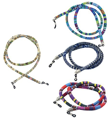 MagiDeal 4 Stk. Boho Stil Brillenketten Brillenband Modische Brillen Schmuck Kettenhalter