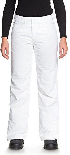 Roxy Damen Backyard Snow Pant Schneehose, Bright White, X-Groß
