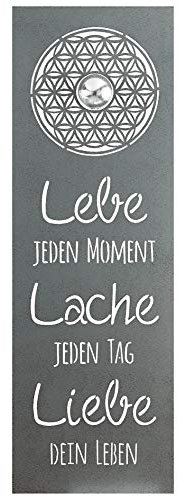 GILDE Wandrelief Wandbild mit Weisheit 'Lebensblume Handwerk