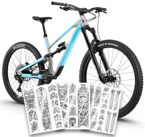 unleazhed MTB-Rahmenschutzfolie BP01 Schwarz