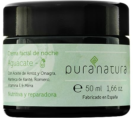 Naturlig anti-aging natt ansiktskräm 50 ml | Miljövänlig och vegansk ansiktskräm | Återfuktande organisk regenererande ansiktskräm för ansikte | Närande nattkräm mogen hud utan kemikalier