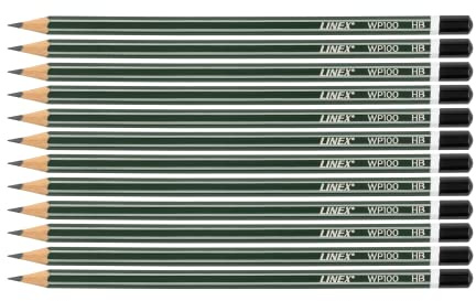 Linex Bleistifte Klassik HB, WP100, 12 Stück im Karton, grün