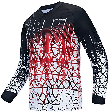HimyBB - Maillot de ciclismo para hombre, MX motocross, camisetas de motocross, camisa cuesta abajo, carreras y equitación, Cd9543., XL