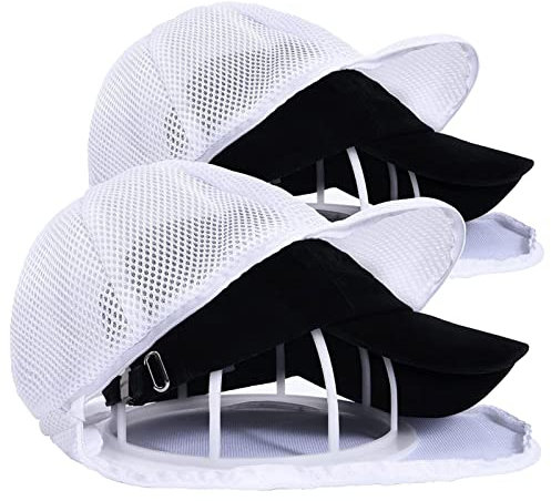 Nupaque 2 Stück Cap Washer Für Baseballmützen | Hut Unterlegscheibe Für Waschmaschine | Hut Organisator/Mützenwaschmaschine Für Geschirrspüler | Waschen Hut Rack Hut H | Weiß