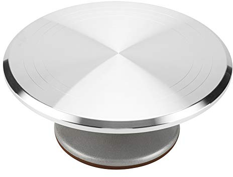 Tortenplatte Drehbar, 12 Zoll Tortenständer Kuchen Drehteller Aluminium Cake Decorating Turntable Gebäck Backwerkzeug zum Backen, Kuchen dekorieren, Gebäck