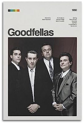 ONZS Goodfellas Poster, klassisches Film- und Fernsehposter, Album, Poster, Jugendzimmer, Wanddekoration, 30 x 45 cm, ungerahmter Stil