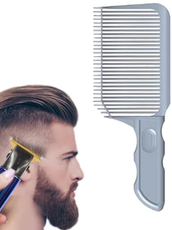 Peine mixto - Peine de posicionamiento curvado antiestático Barber Fade Comb | Peine para hombre con degradado de color, peine de corte de pelo, peine con parte plana, peine de
