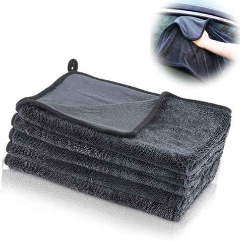 Genérico Bayeta Microfibra de Carbono, 5 Pieza 40 x 60 cm Paños de Limpieza Magico Ultra Absorbentes, Paños Microfibra Toallas de Limpieza Multiuso para Cocina, Coche, Ducha
