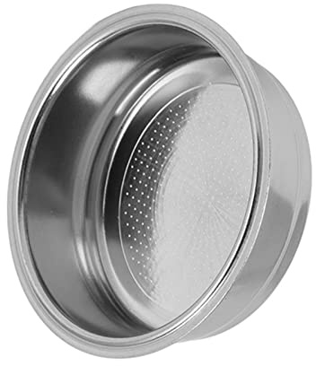 Cesta de Filtro de café Poroso de 1 Taza, Máquina de café de Alta Presión de 51 Mm, Filtros Reutilizables de Acero Inoxidable de una Sola Capa, Filtro de Tazón de Polvo de Acero,