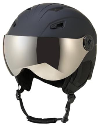 Qianly Casque de Ski avec Visière Intégrée, Taille Réglable, Conception Respirante pour Les Sports de Neige