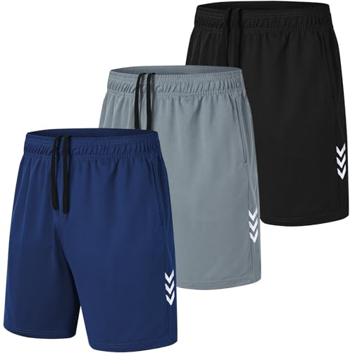 kuzwufs Herren Sporthose Kurze Atmungsaktive Gym Fitness Hosen Dry Fit Lauf Shorts Training Running Funktionsshorts