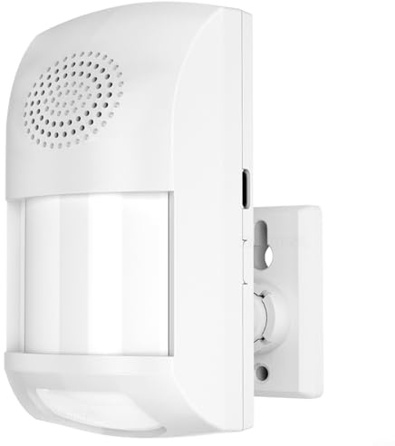 Allarme WiFi con Sensore di Movimento PIR Sirena 110dB Sensore Infrarossi Smart Controllo App Rilevatore Movimento Anti Animali Domestici Allarme Sonoro e Luminoso Sicurezza Casa