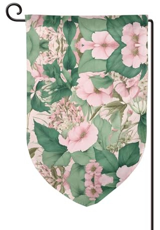 Bandiera da giardino con stampa di giglio nero su entrambi i lati, bandiere da giardino per la decorazione della casa, resistenti alle intemperie e doppie cuciture, 45,7 x 32,7 cm