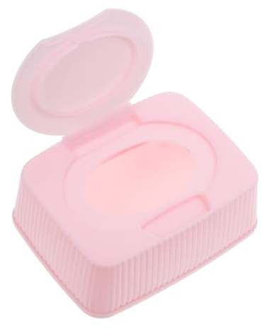 Sosoport Boîte De Rangement Lingettes Bébé Couvercle à Rabat Anti-poussière, Plastique Rose, Mécanisme D'extraction Pratique, Portable, pour Maison, Voyage Et Chambre Bébé,
