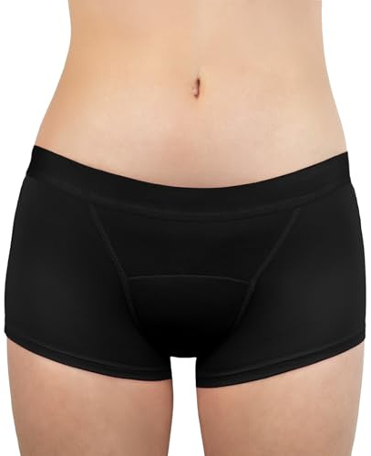 MYLILY Periodenunterwäsche Teens Boxer Grau | Menstruationsunterwäsche Mädchen | Menstruation Unterwäsche | Periodenslip | Periodenslips für Mädchen | periodenunterschwäsche mädchen
