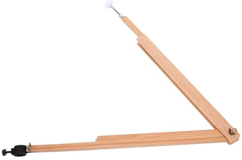 NULYLU Holz Zirkel Großer Zeichenkompass mit Sicherer Stifthalterung Einstellbar bis 120cm Lehrmaterial für Schule und Geometrie