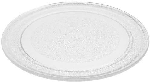 BESTOMZ Backblech aus Glas 24,5cm Mikrowelle Drehteller Ersatz Mikrowellenplatte Hitzebeständig und Installieren für Mikrowellenherde