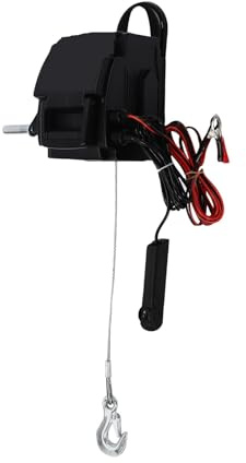 SMTYXS Treuil Électrique 12 V 6000 LB, 300 W, for Bateaux, Remorques Et Véhicules Tout-Terrain, avec Double Commande Performances Puissantes