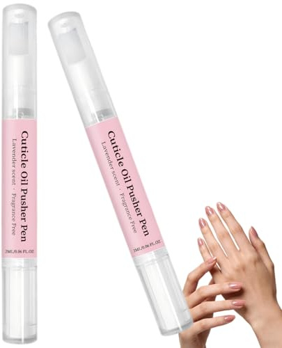 2-in-1 Nagelhautschieber & Ölstift, Nagelpflegestift zur Reparatur & Pflege der Nägel, Nagelhautreiniger & Nagelstärkungsstift, Nagelstärkungscreme, Nagelpflege-Pufferstifte (2pcs)