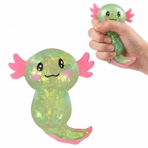 1PC Axolotl Squishy Toy, Squishy Fidget Toys, Cheap Stress Relief Toy | Soft Silicone Material Squishy Fidget Toys(8x10cm) with Multiple Color Options