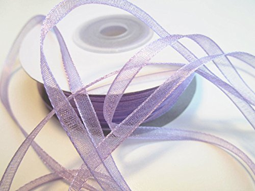 CaPiSo 100 m Organza Chiffon 3 mm breit mit Webkante (Flieder)