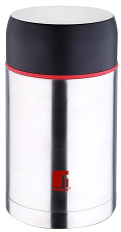 Bergner Termo para Alimentos, Acero Inoxidable, Cromado Mate, 11x11x23 cm