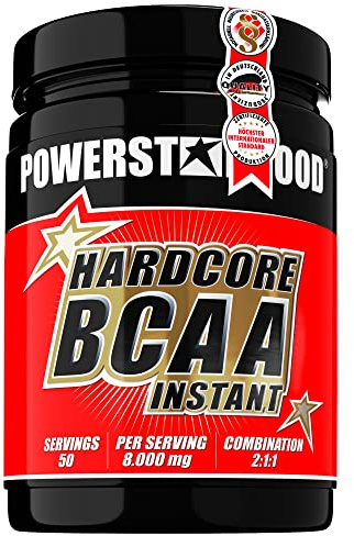 HARDCORE BCAA | 500g | Höchstdosiert mit 8.000mg BCAA pro 10g Pulver | 2:1:1 Leucin Isoleucin Valin | Mit Vitamin B6 & B2 | Vegan | Für Training, Muskelaufbau & Diät | Deutsche Herstellung | Ice Tea | 2:1:1 Leucin Isoleucin Valin - mit Vitamin B6 und B2 - für Training Muskelaufbau und Diät - vegan Made in Germany