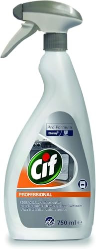 Cif Professional Ofen- und Grillreiniger, fettlösend für Ofen, Grill und Konvektomaten, parfümfrei - Hochwirksamer Reiniger für Gastronomie und Küche, professionelle Formulierung, 750ml