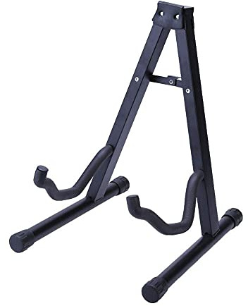 K-ONE Guitar Stand A Frame Foldable Universal Fits All Guitars Acoustic Electric Bass Stand A
