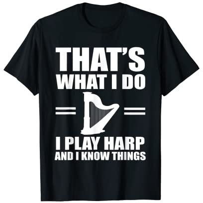 Toller Harfenspieler Spruch Geschenk Harfe T-Shirt