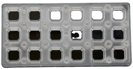 Quadratische DIY-Schokoladen-Formen für selbstgemachte Schokoladen-Transferfolie, magnetische Polycarbonat-Form