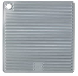 MASTRAD - Presina quadrata - in silicone - Scanalatura anti-scivolamento, molto resistente, grigio