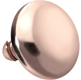PIERCINGLINE Titan Schraubaufsatz mit Außengewinde 0,9 mm SCHRAUBDISC FLACH Piercing Aufsatz Ersatz Farb & Größenauswahl