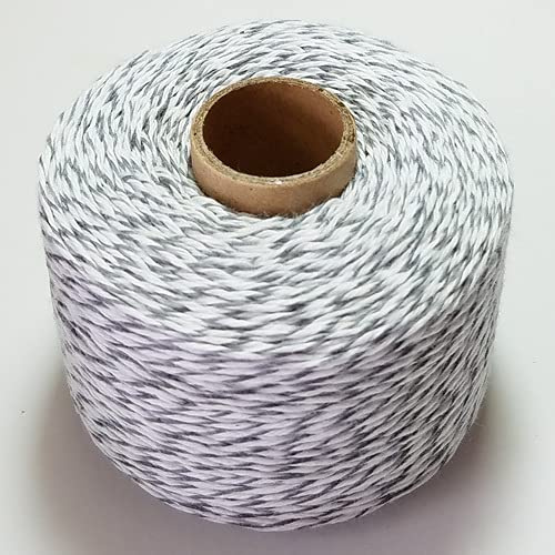 ZANZER Cuerda de algodón 100% 200 m/Rollo cordeles Finos Hilo de Cuerda