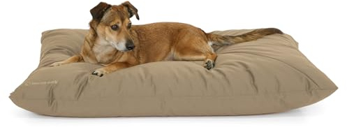 Doctor Bark Country Hundekissen Große Hunde Waschbar - Hundebett Weich - Liegekissen Kuschelig Pflegeleicht - GreenLabel (Country-Kissen - L, Goldbraun)