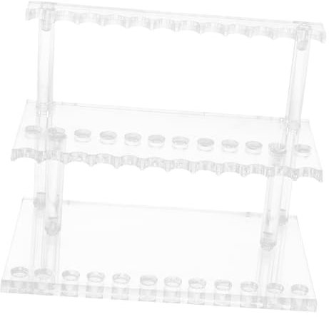 Cabilock Présentoir Multifonction pour Stylos, Cuillères et Fourchettes, Support Transparent en Acrylique, Robuste et Stable, pour Bureau Cuisine, Rangement Pratique 24 Emplacements